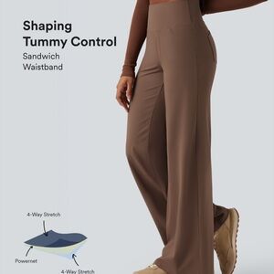 Women's Brown High-Waisted Pants